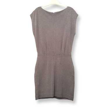 Michael Kors Gray Scoop Neck Sleeveless Bodycon Dr