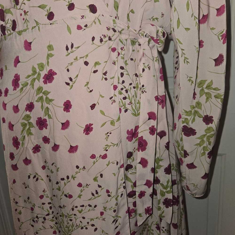 Joie Lilac Floral Print Wrap Dress Small - image 4