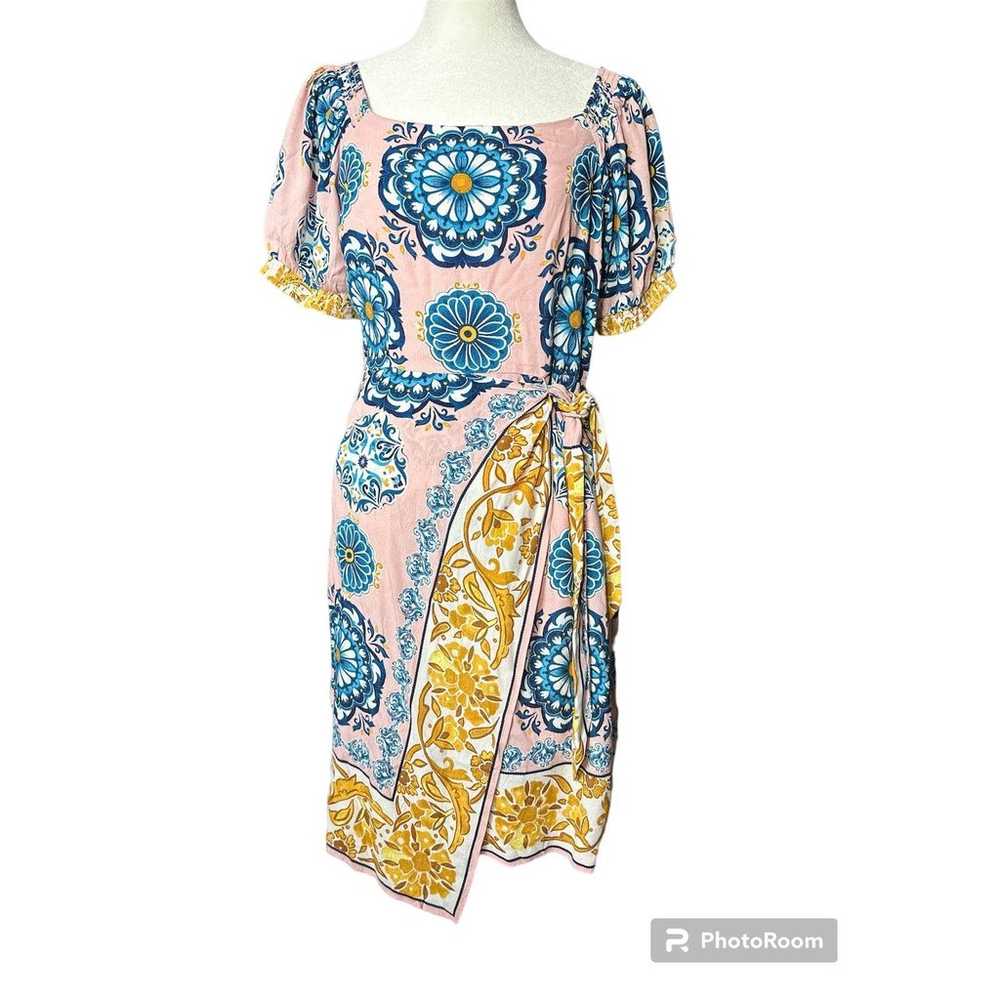 Maeve Resort Wrap Dress Anthropologie size 4 - image 1