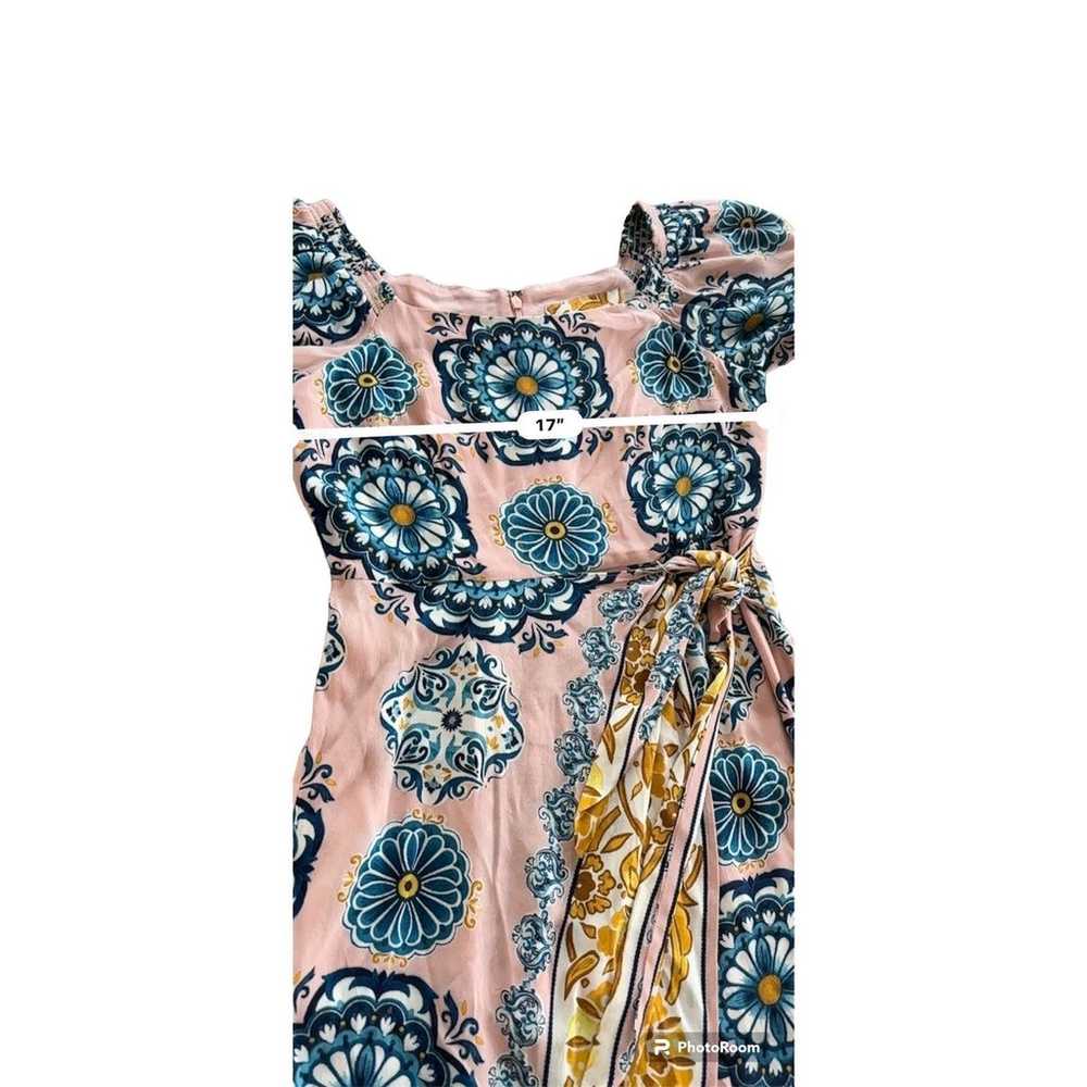 Maeve Resort Wrap Dress Anthropologie size 4 - image 6