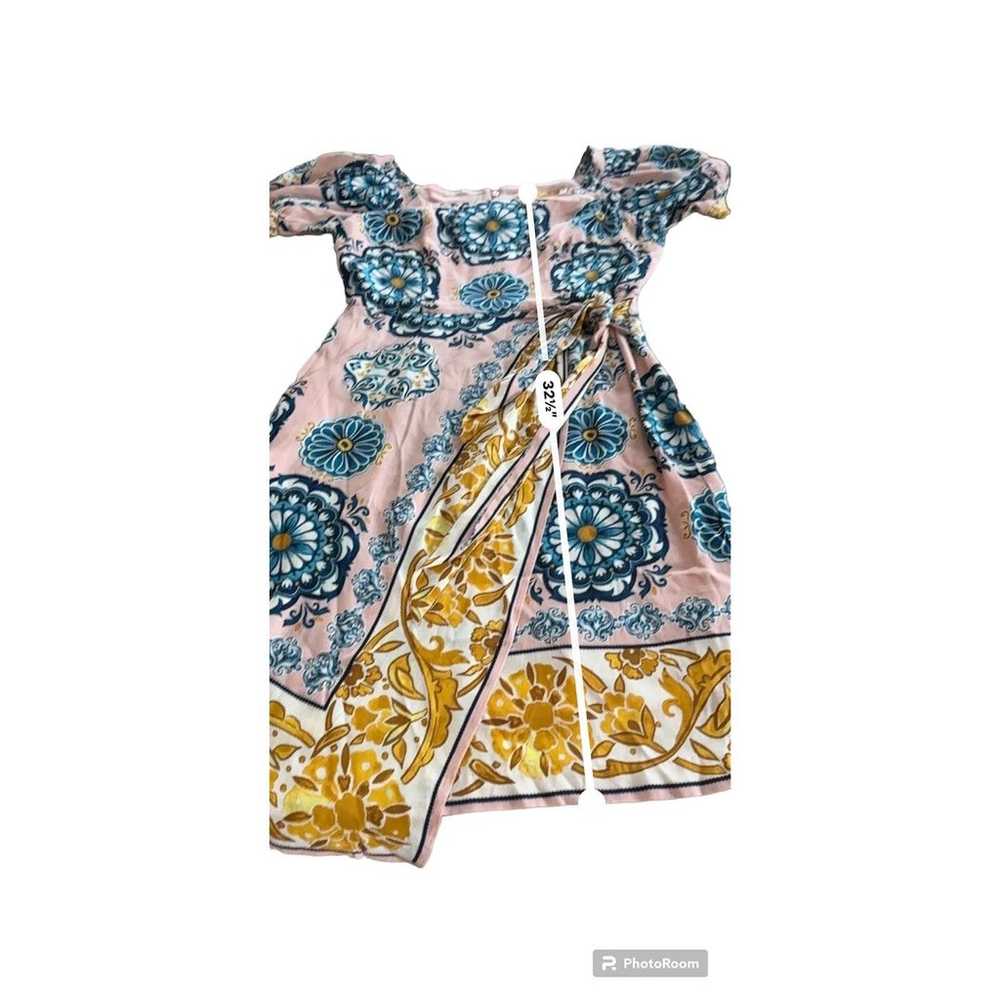 Maeve Resort Wrap Dress Anthropologie size 4 - image 7