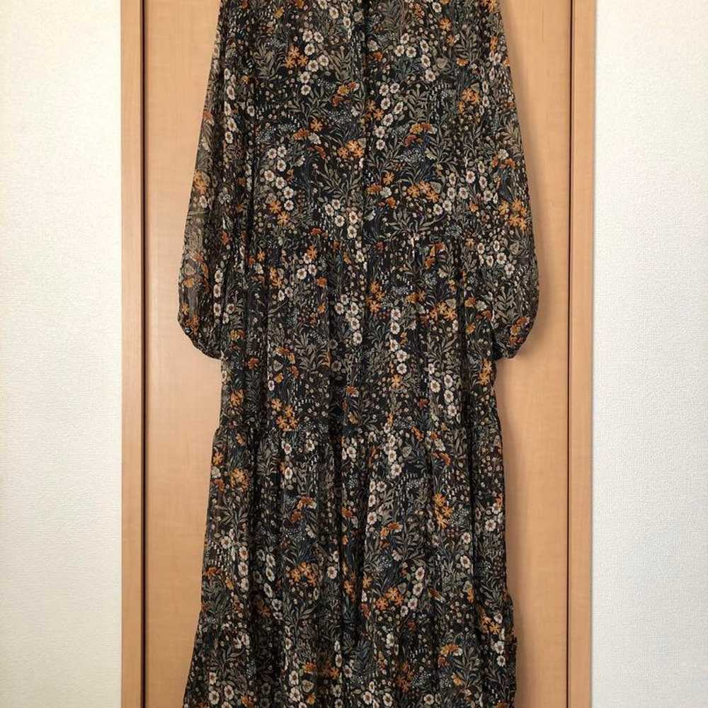 【Excellent Condition】H&M Floral Long Dress Black - image 1