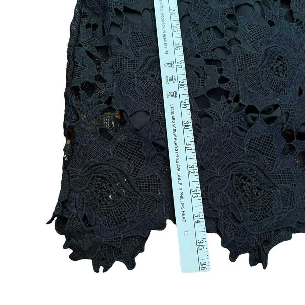 Lulus Dress Black Lace Midi Size M - image 12