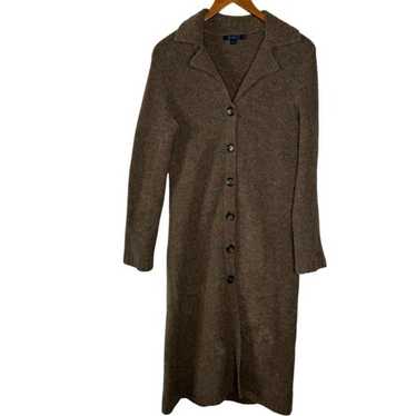 Boden Brown Button Front Sweater Dress Size Medium