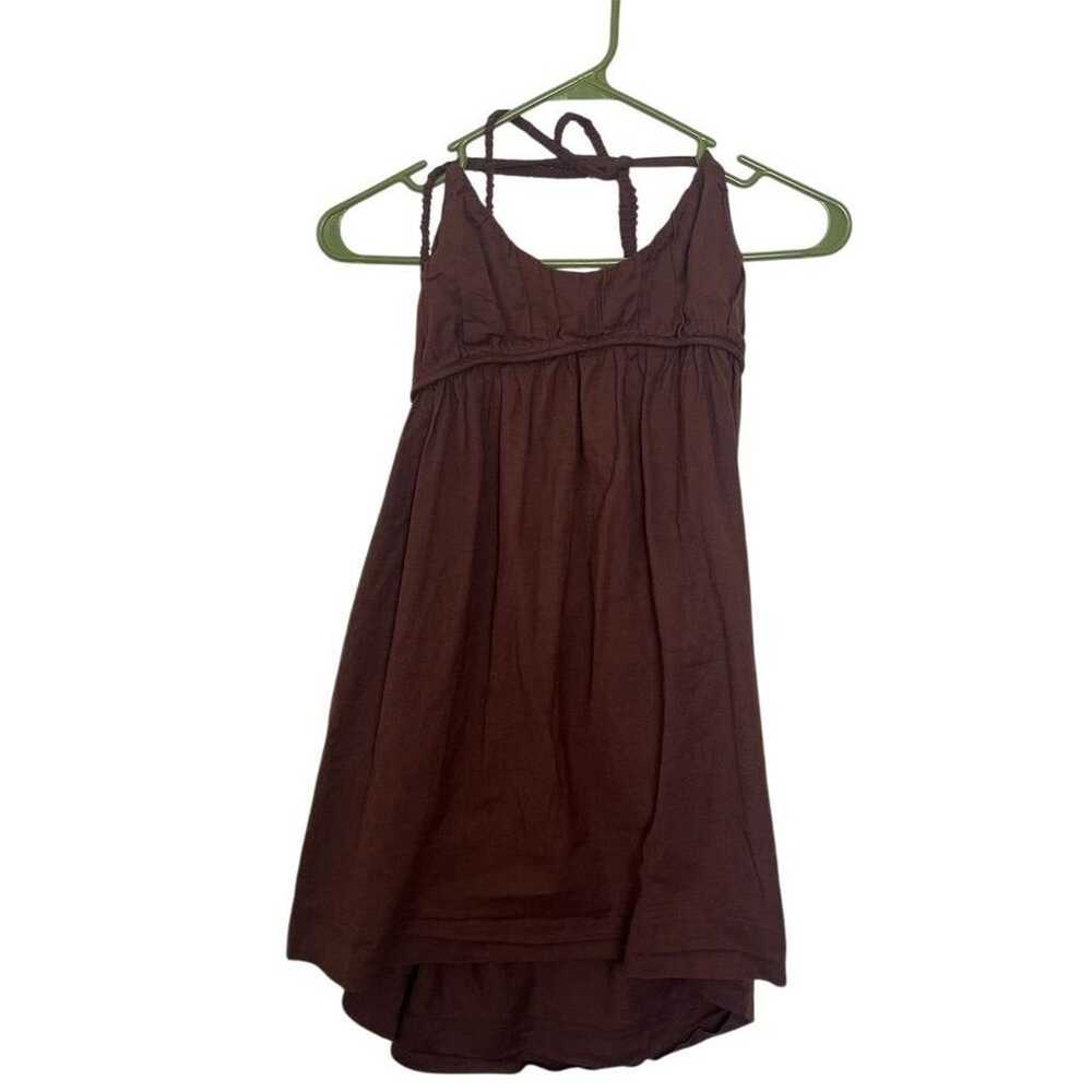 Free People Women's Babydoll Brown Sleeveless Min… - image 2