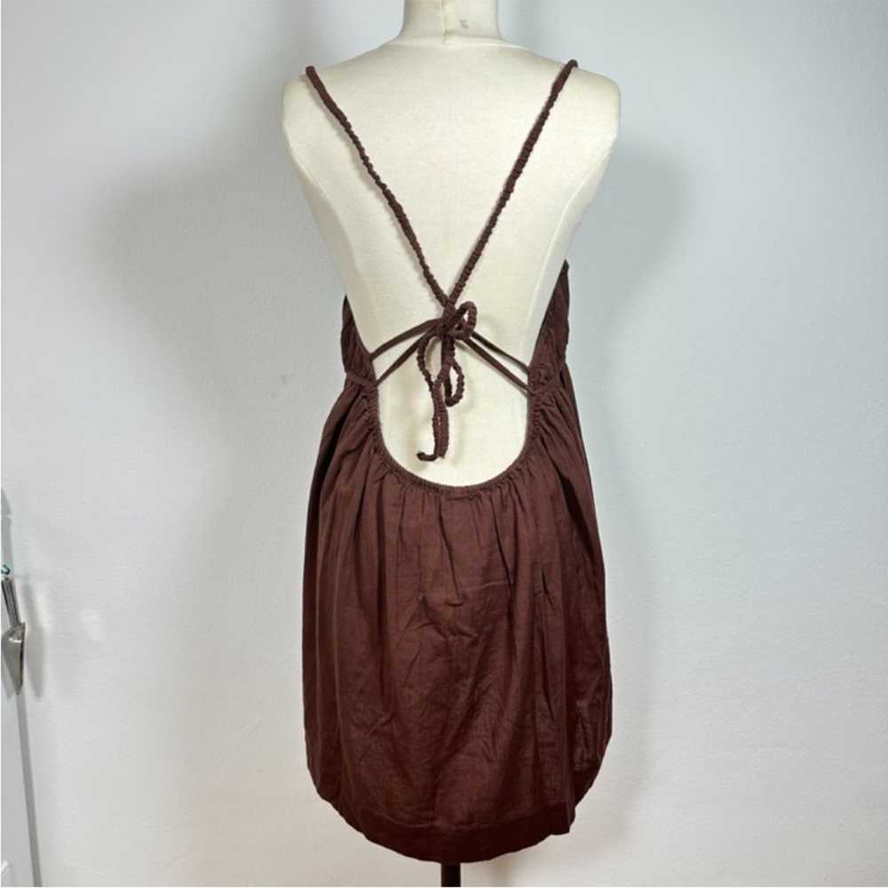 Free People Women's Babydoll Brown Sleeveless Min… - image 3