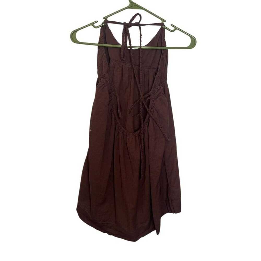 Free People Women's Babydoll Brown Sleeveless Min… - image 5