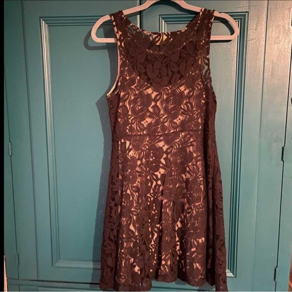 Free People mini slip dress lace dress Sz medium - image 5