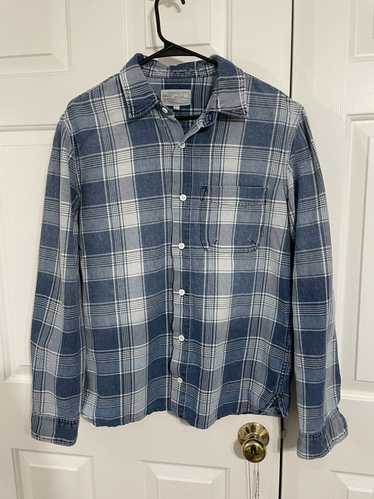 Current Elliott CURRENT ELLIOTT Denim Plaid Shirt 