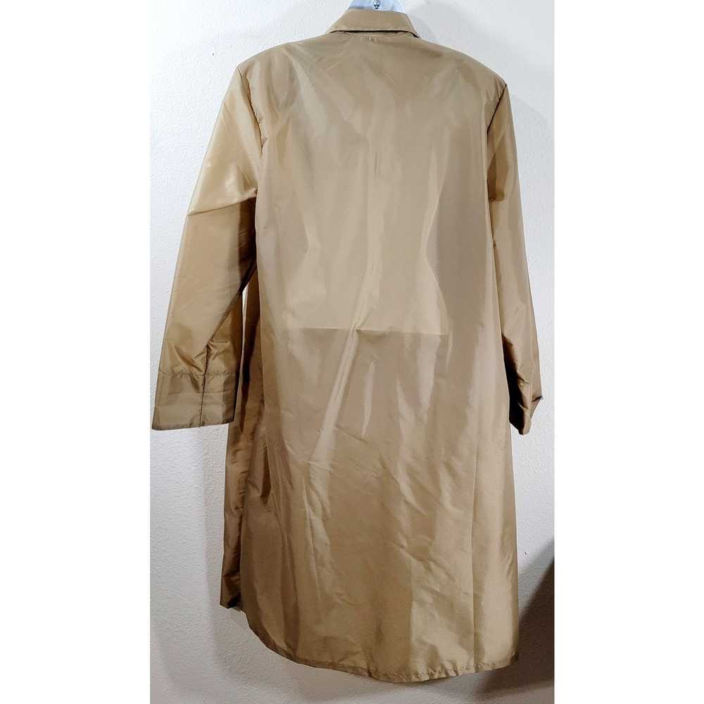 Other VTG Aqua Sheen Tan Brown Lightweight Rainco… - image 2