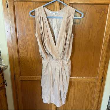 Amanda Uprichard Silk Faux Wrap Mini Dress