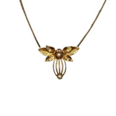 12K Bumblebee Pendant Necklace - image 1