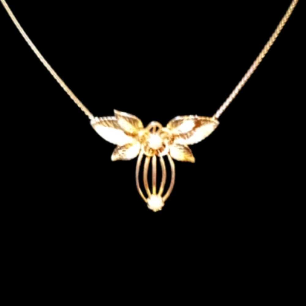 12K Bumblebee Pendant Necklace - image 5