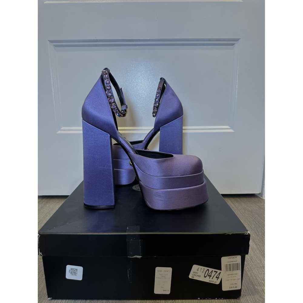 Versace Medusa Aevitas silk heels - image 5