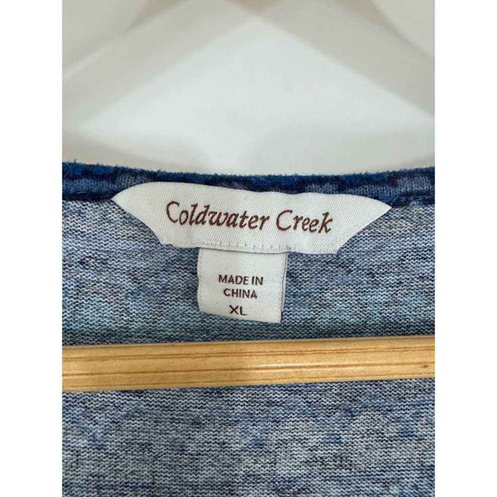 Coldwater Creek Blue Print Soft Knit Sleeveless M… - image 5