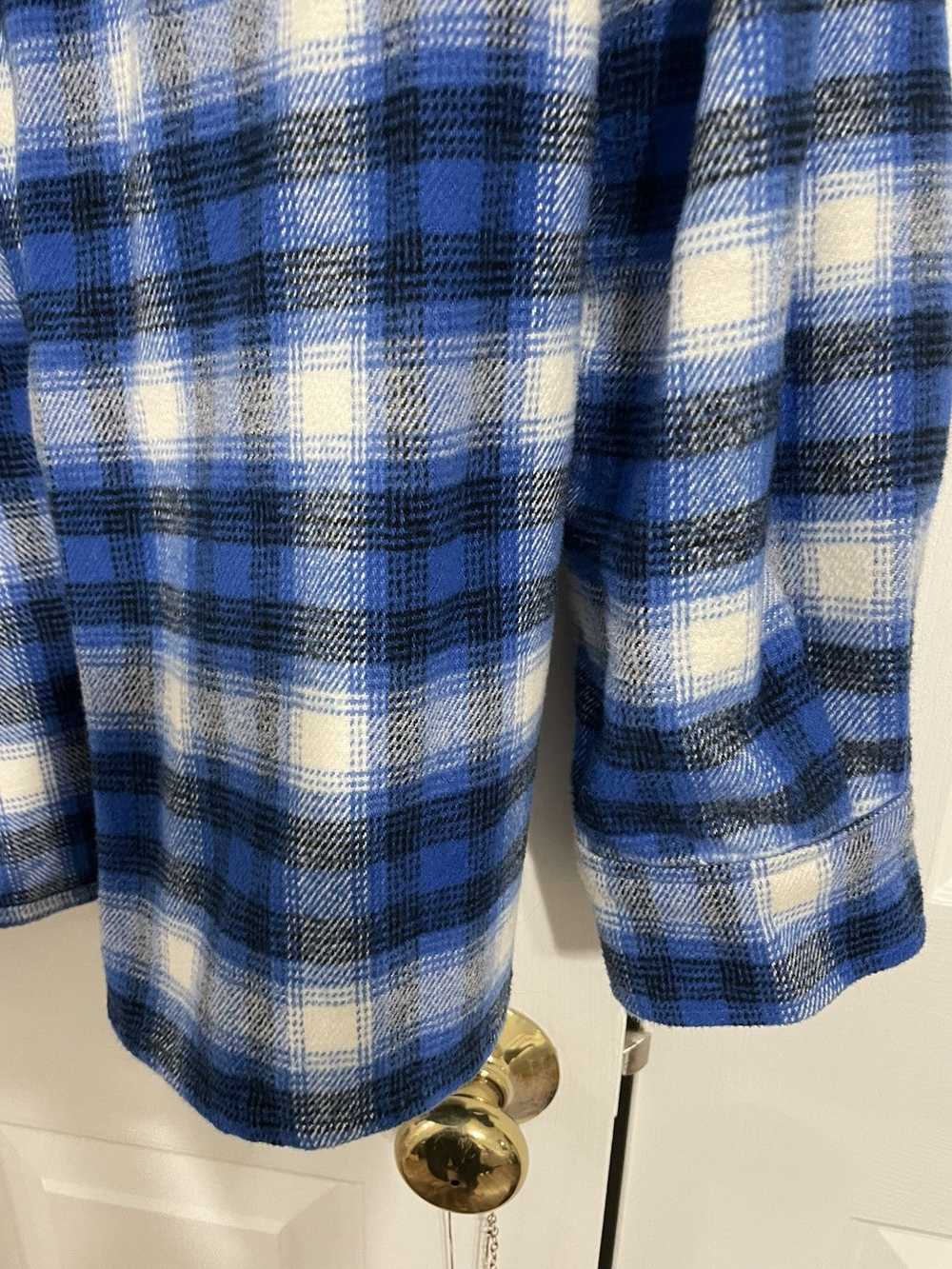 Zara Over Shirt Jacket Plaid Flannel Jacket Long … - image 3