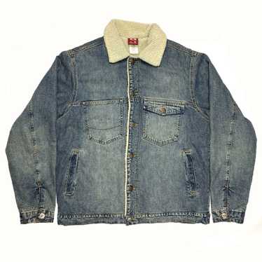 Vintage Rare Oakley Industrial Denim Jacket Black Size Extra
