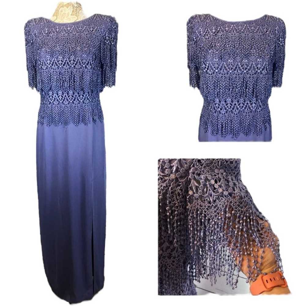 Vintage Cattiva New York Embroidered Lace dress s… - image 1