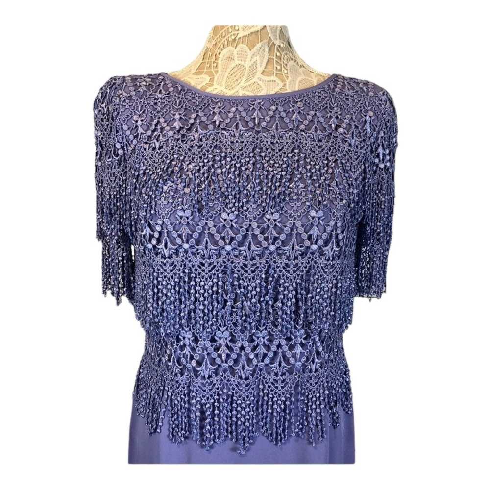 Vintage Cattiva New York Embroidered Lace dress s… - image 2