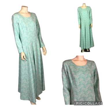 Vintage 1970’s Lane Bryant Abstract green and whit