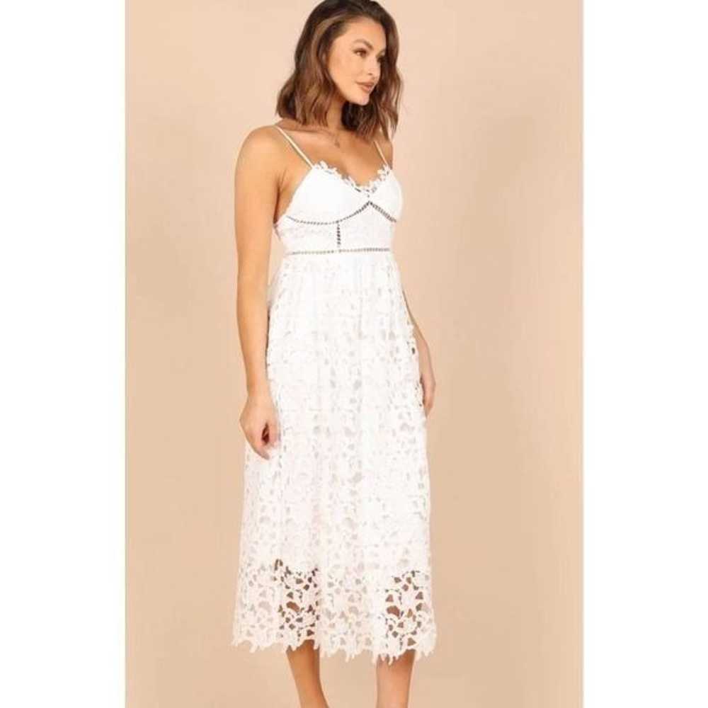 Petal & Pup FRANCHESHCA MIDI LACE DRESS WHITE LAC… - image 10