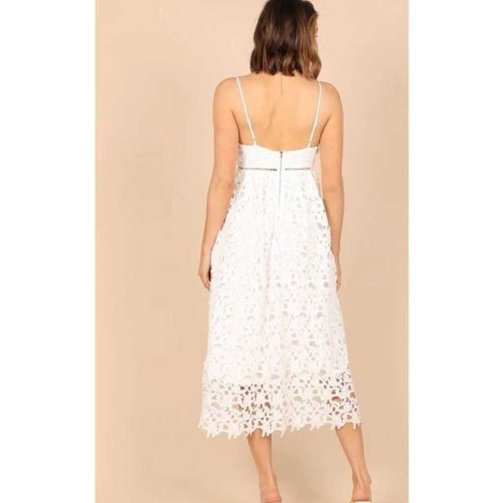 Petal & Pup FRANCHESHCA MIDI LACE DRESS WHITE LAC… - image 9