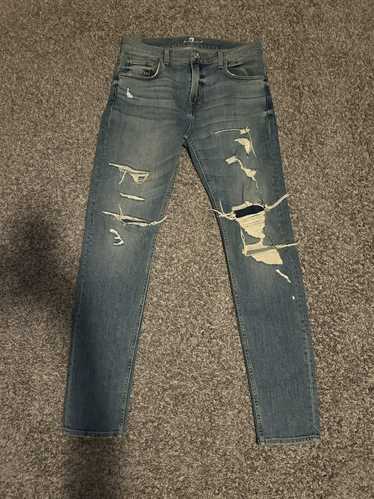 7 For All Mankind 7 For All Mankind Ripped Skinny 