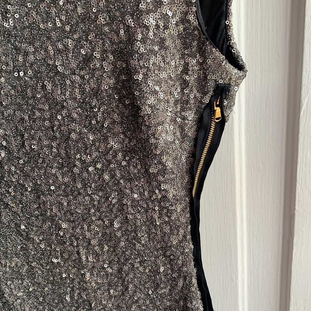 Zara Sequin Open Back Mini Dress - image 5