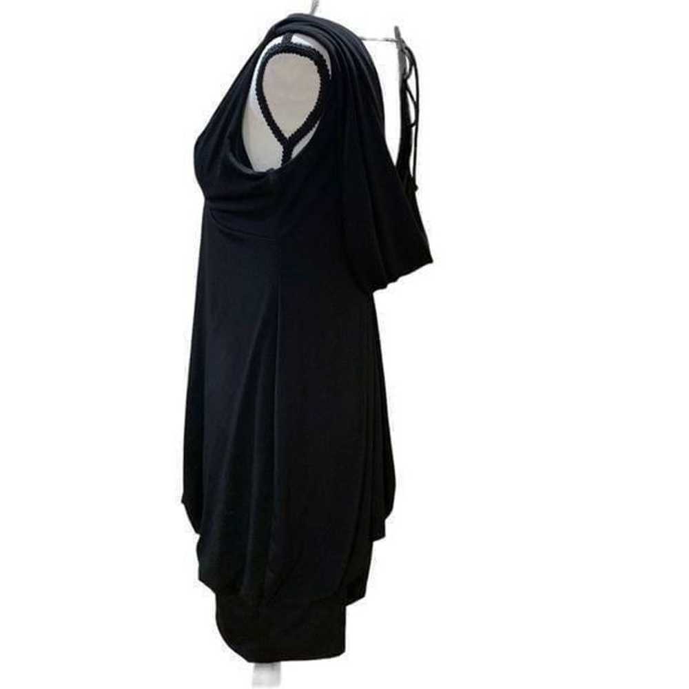 Betsy & Adam Open Back with Drape Blouson Deep V-… - image 7