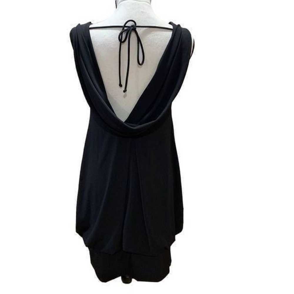 Betsy & Adam Open Back with Drape Blouson Deep V-… - image 8