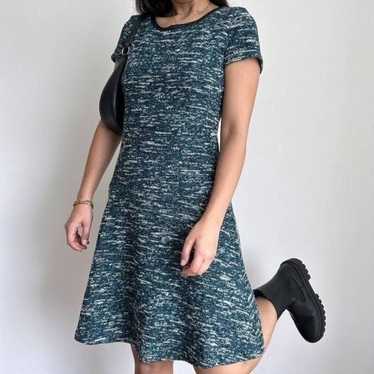 Talbots tweed Short sleeved a line dress