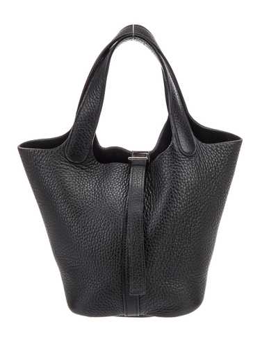 Hermès Top Handle Bag Vintage Noir Clemence Leathe