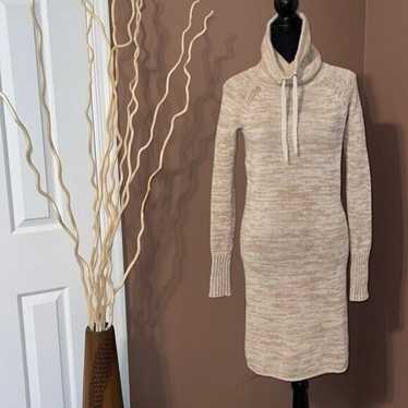 Athleta 100% Merino Wool Turtleneck Sweater Dress… - image 1