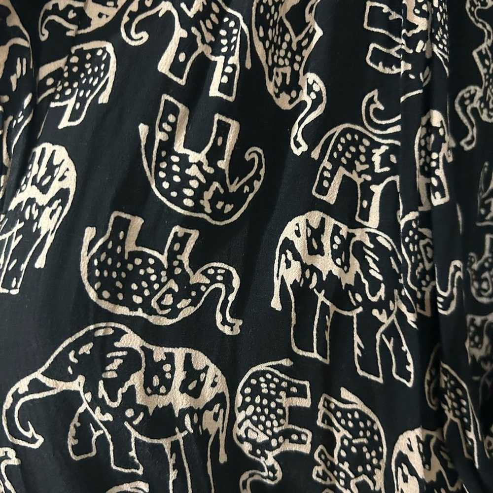 Anthropologie Maeve elephant print dress Size XL - image 4