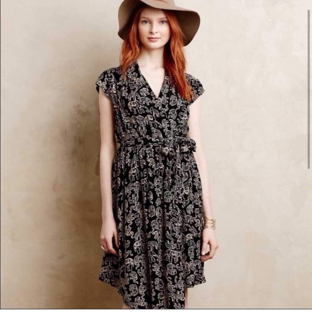 Anthropologie Maeve elephant print dress Size XL - image 6