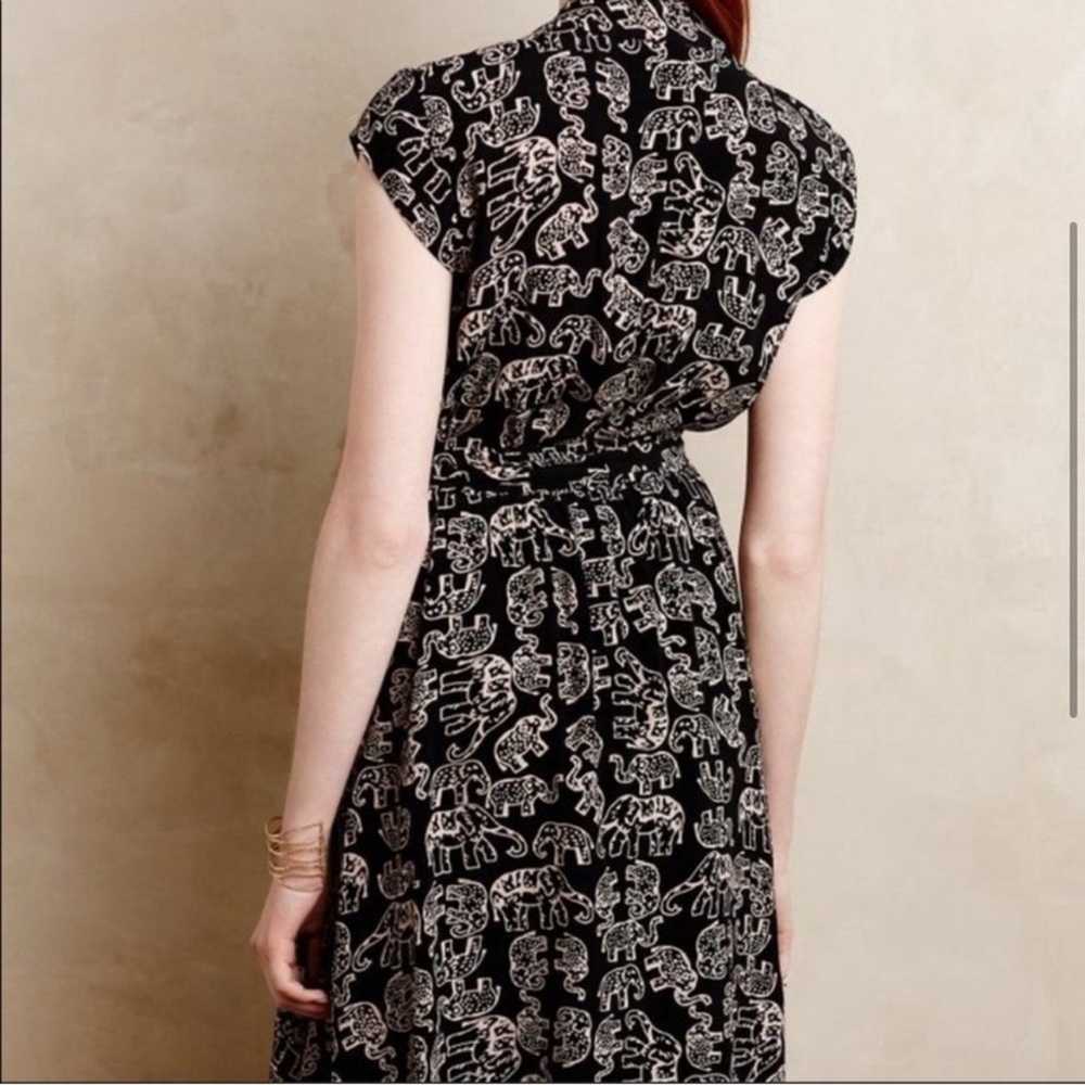 Anthropologie Maeve elephant print dress Size XL - image 9