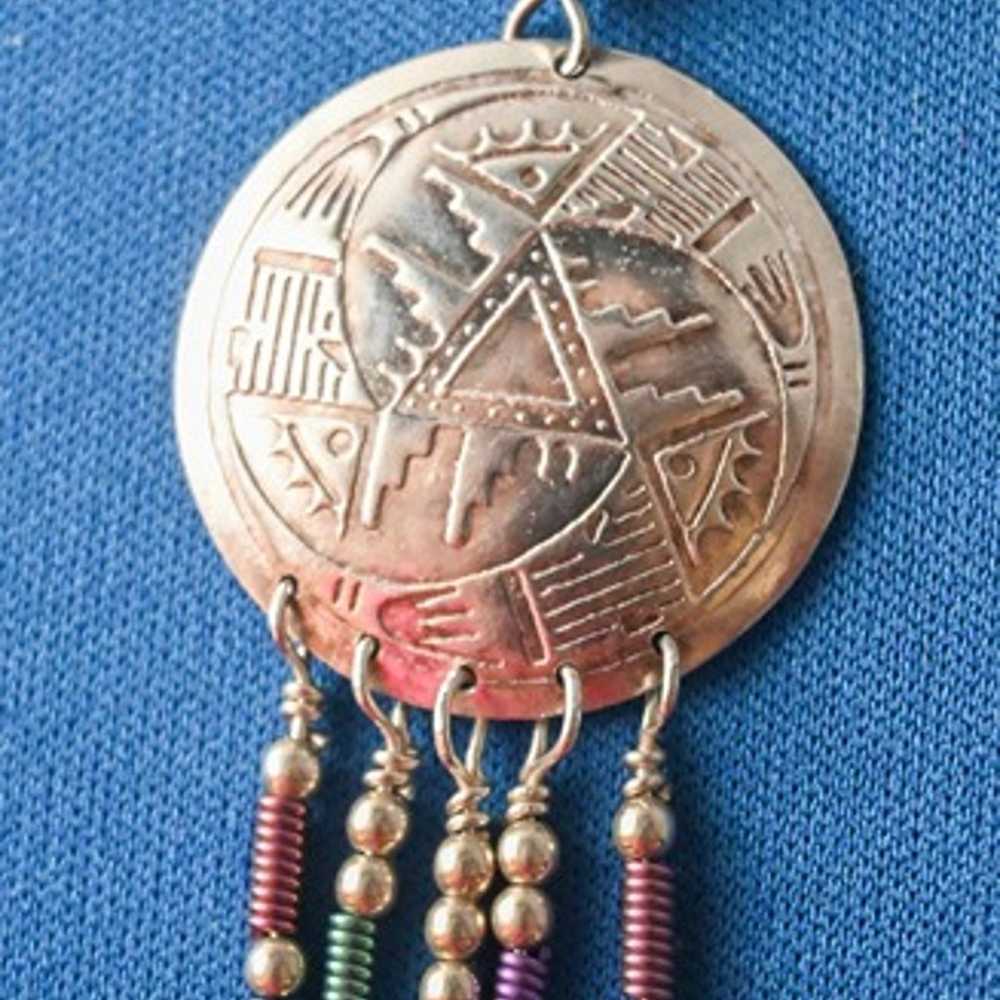 Vintage American Indian Southwestern sterling sil… - image 2