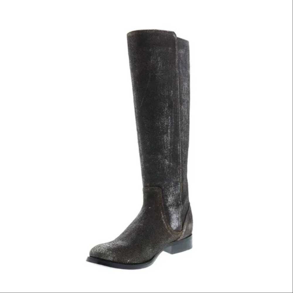 Frye FRYE MELISSA STUD LEATHER ZIPPER RIDING BOOT… - image 1