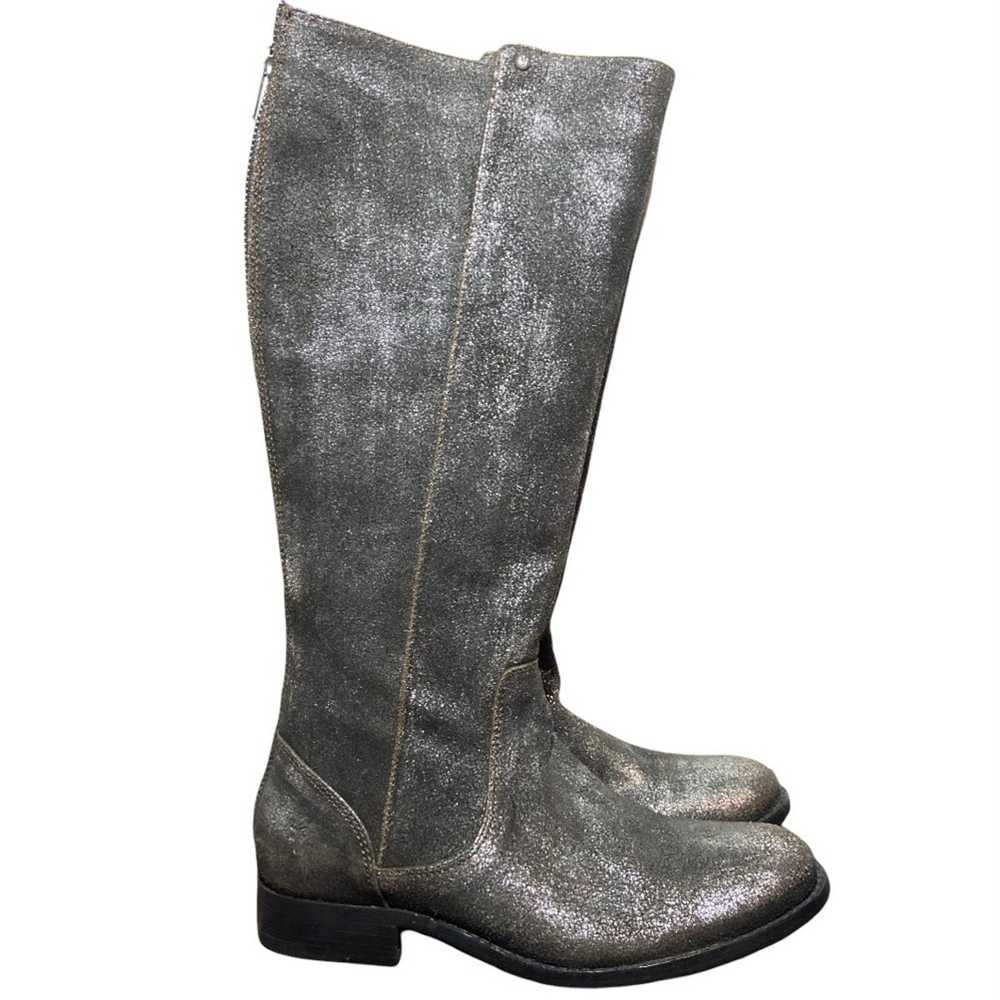 Frye FRYE MELISSA STUD LEATHER ZIPPER RIDING BOOT… - image 5