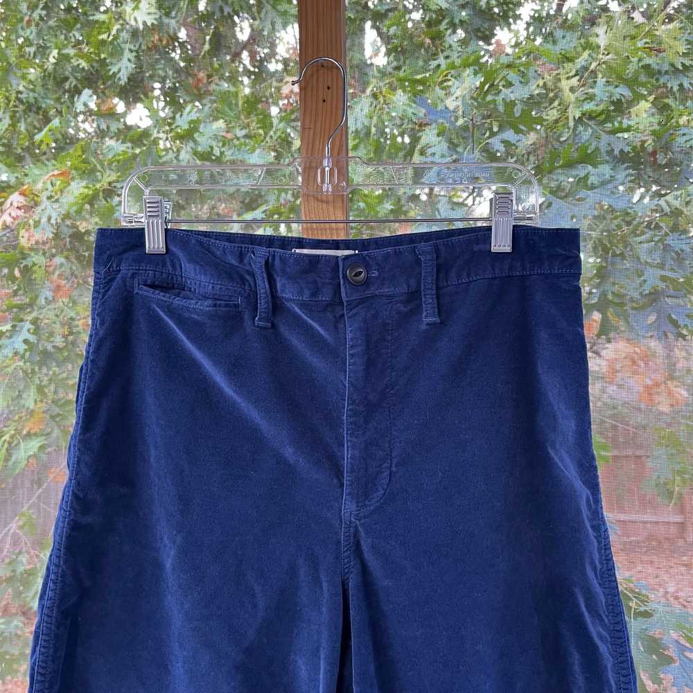 Madewell Women's Emmett Wide Leg Crop Pants Blue … - image 3