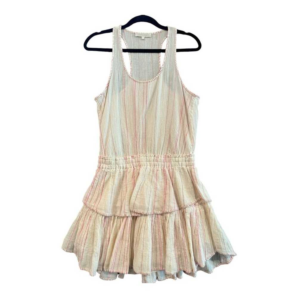 Loveshackfancy Pastel Striped Ruffle Mini Dress S… - image 2