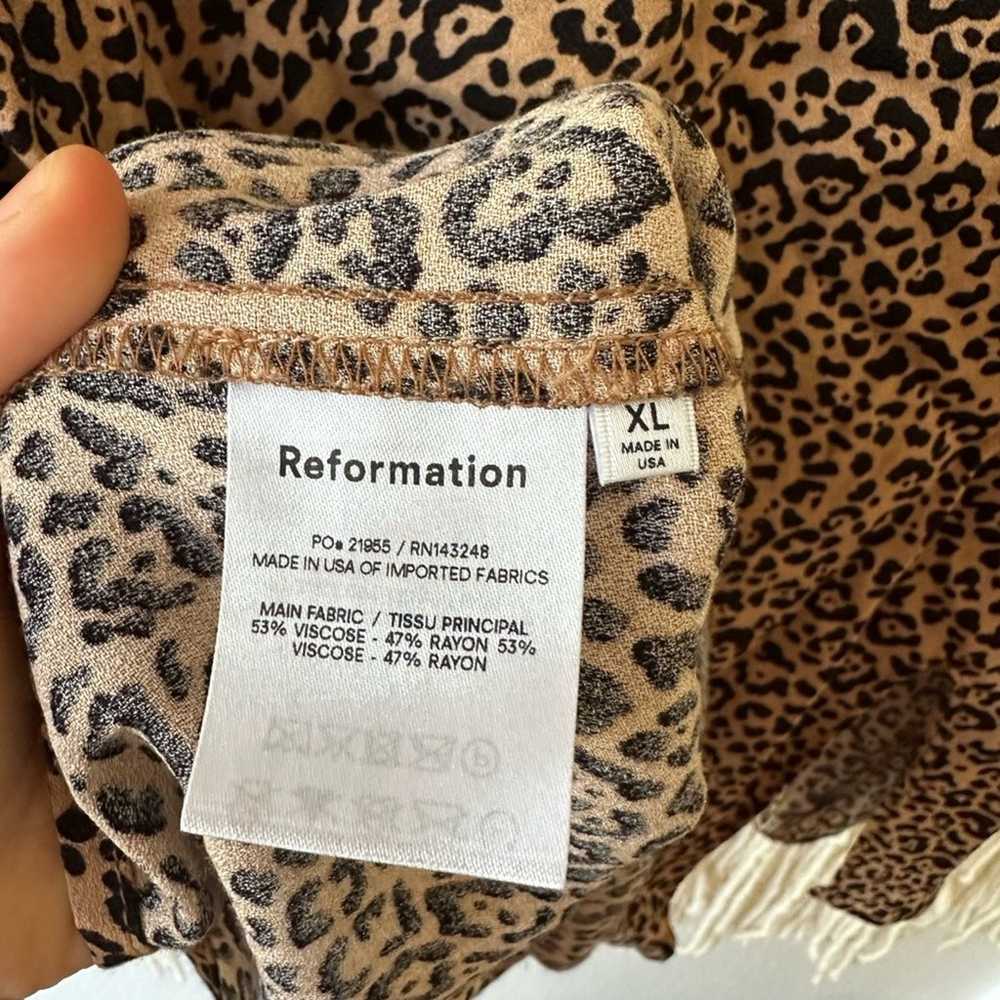 Reformation Cheetah Marlowe Dress - image 4