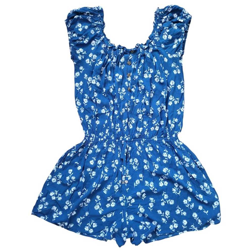 Kate Spade Blue/White Floral Romper | Size M - image 1