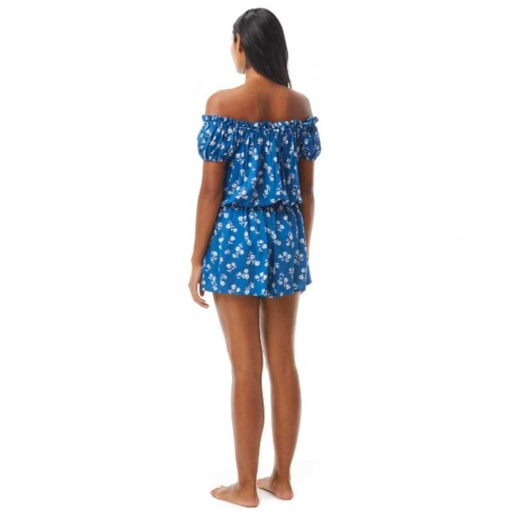 Kate Spade Blue/White Floral Romper | Size M - image 6