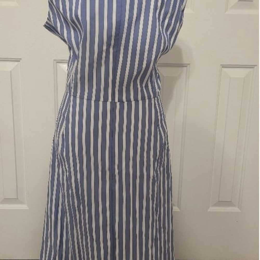 Women's Karl Lagerfeld Blue & White Striped Dress… - image 3