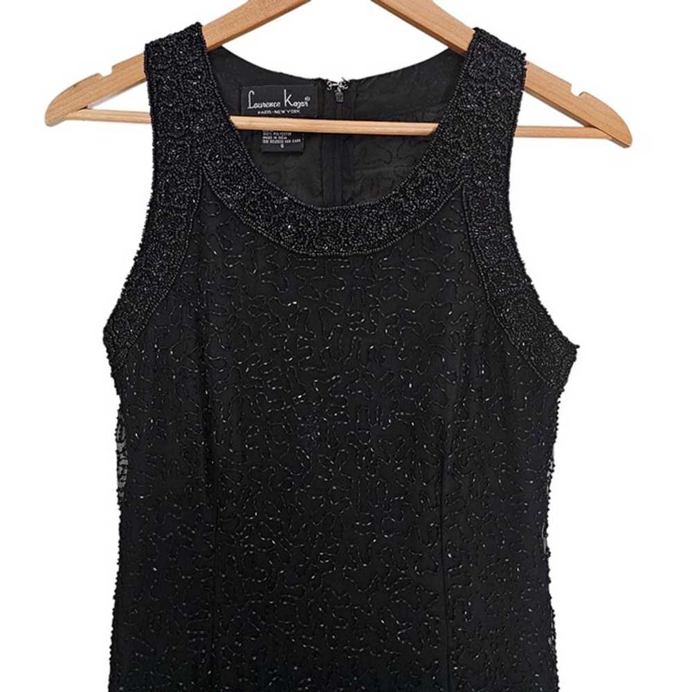 Women's - Laurence Kazar Black Beaded Sequin Shif… - image 2