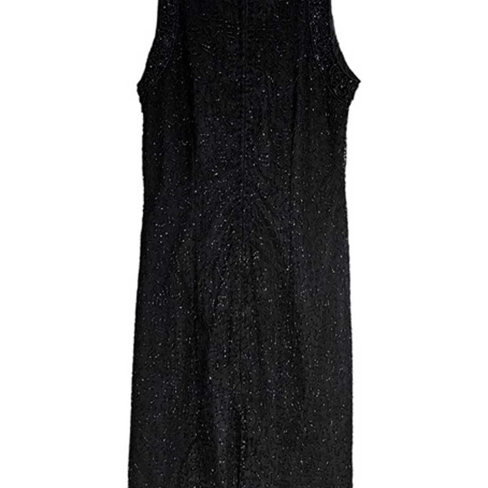 Women's - Laurence Kazar Black Beaded Sequin Shif… - image 5