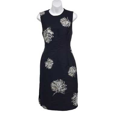 Prabal Gurung Lurex Jacquard Sheath Dress 6 Flora… - image 1