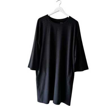 Eileen Fisher Womens Long Sleeve Shirt Dress Char… - image 1