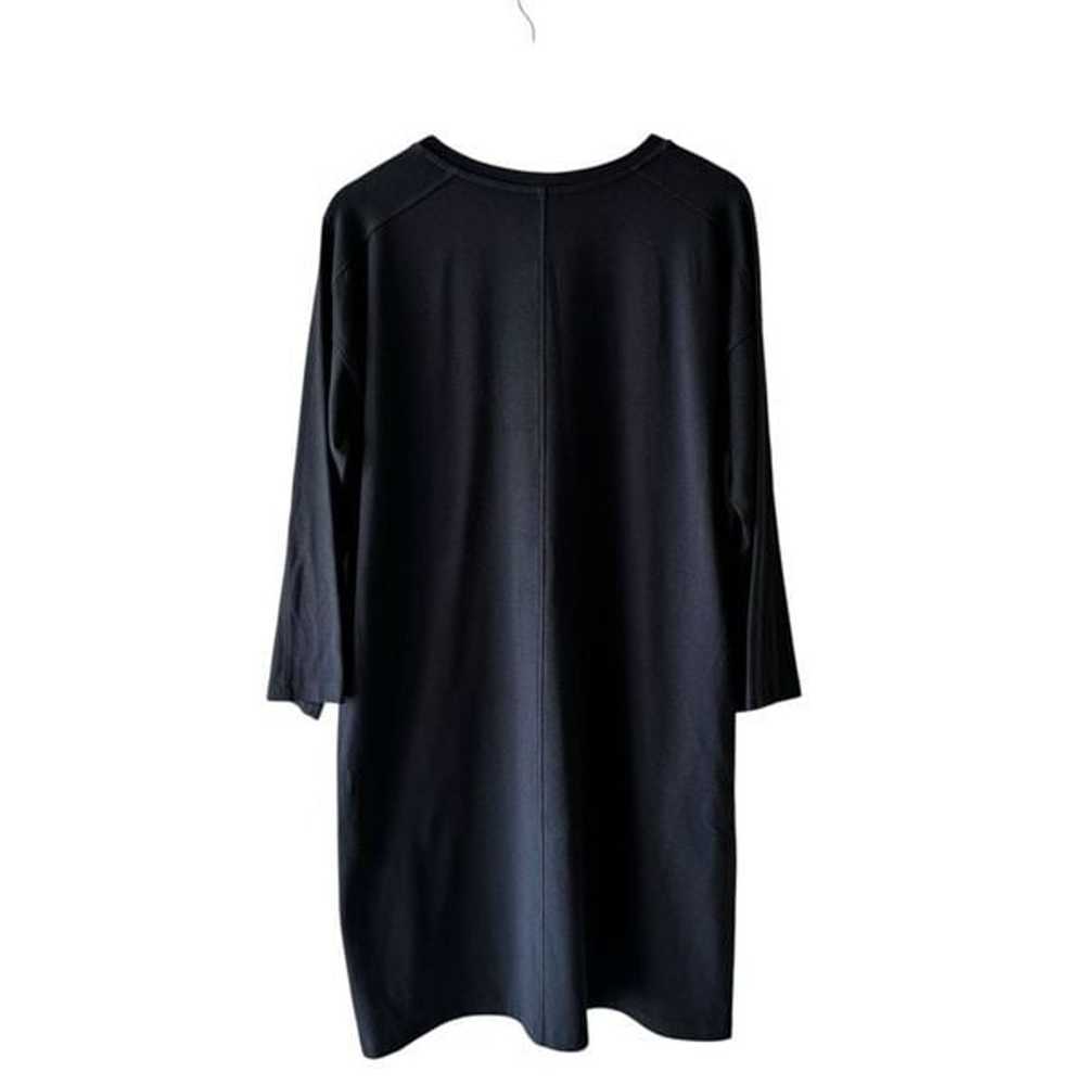 Eileen Fisher Womens Long Sleeve Shirt Dress Char… - image 7